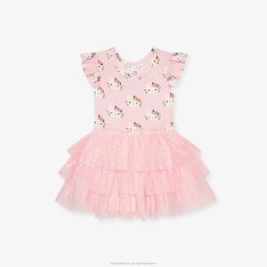 POSH PEANUT X HELLO KITTY SANRIO PASTEL PINK BAMBOO TULLE DRESS